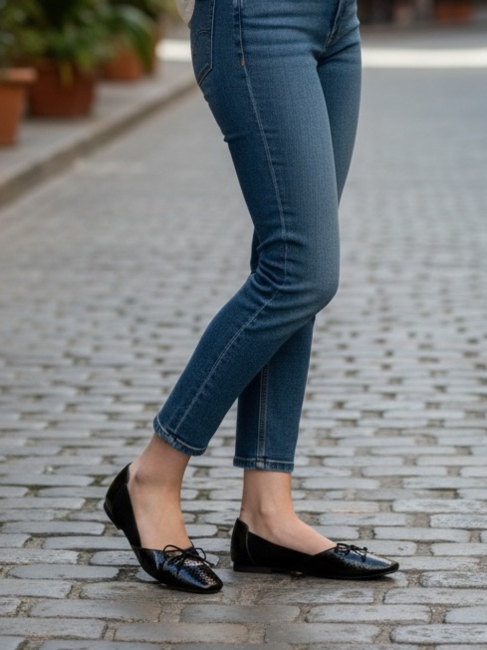 Zara Trafaluc Ballet Flats Black Size 36